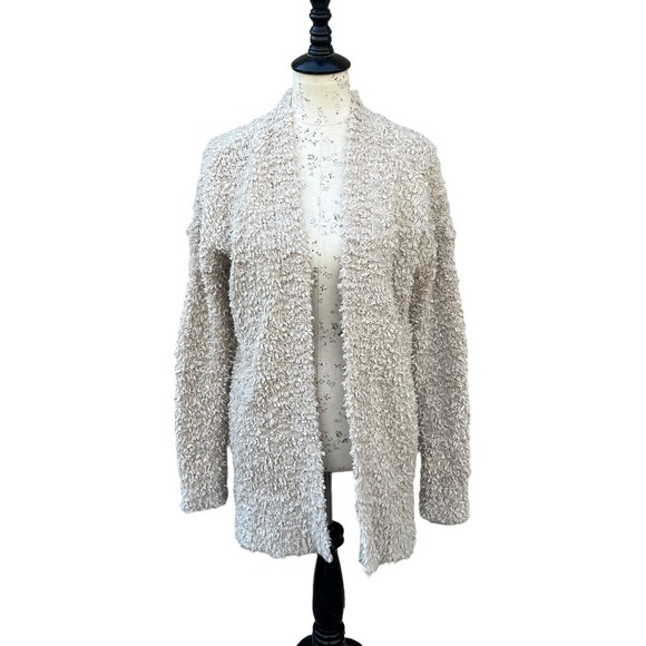 Hollister Fuzzy Cardigan Size SM. Hollister Popcorn Fuzzy Soft Knit Cardigan‎ - Picture 1 of 10